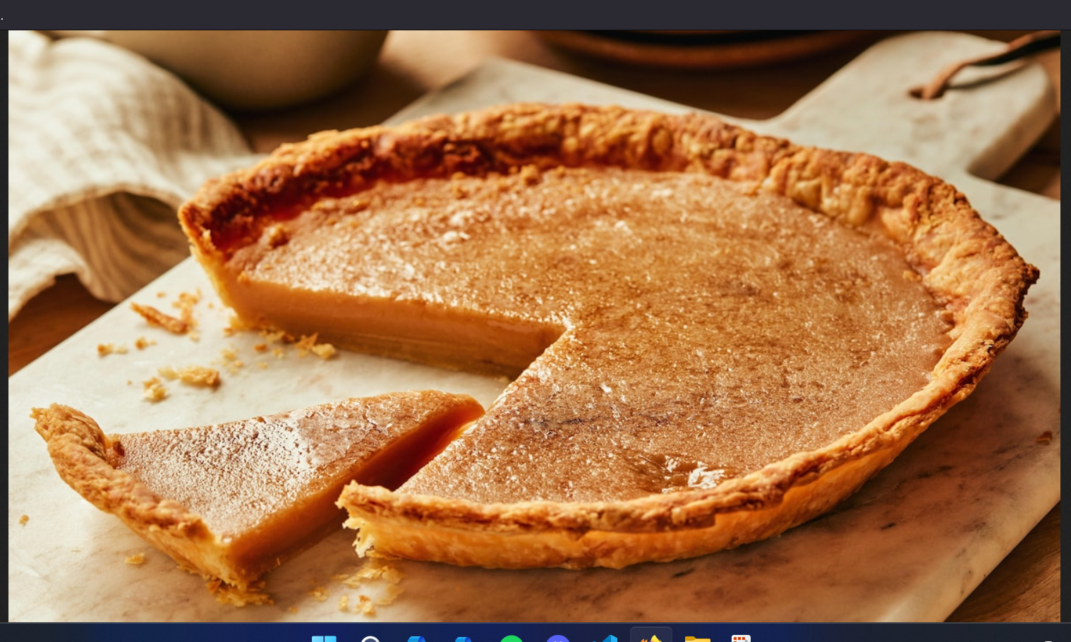 Tarte du jour